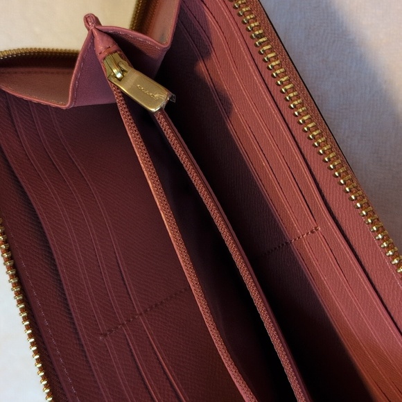 Coach Sparkle Pink Accordion Zippy Wallet - Picture 9 of 11